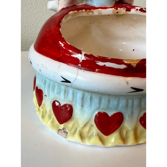Napco 1956 Queen of Hearts Valentine Planter A1720F - Picture 8 of 12